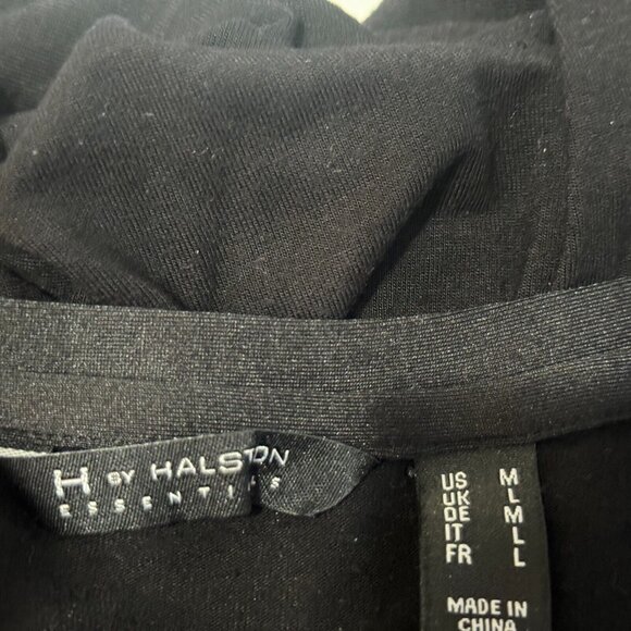 H by Halston Essentials, Short Sleeve Rayon Blend T-Shirt, Black, Medium - Picture 6 of 9